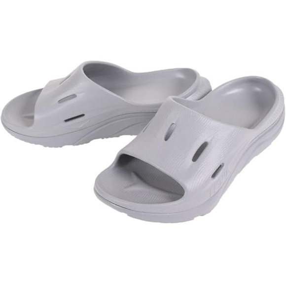 Hoka One One Men's Grey Ora Recovery Slide Rubber Slip-On Sandals Size US 11 - Picture 1 of 8